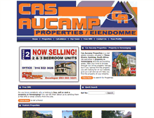 Tablet Screenshot of casaucampproperties.co.za